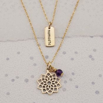 Crown Chakra Necklace In Gold Or Silver, 2 of 7