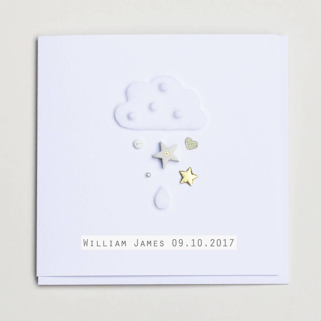 New Baby Cloud Greeting Card, 1 of 4