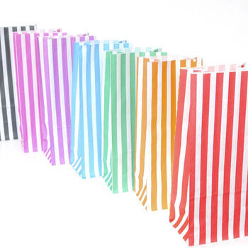Tall Striped Paper Party Bags, 3 of 5