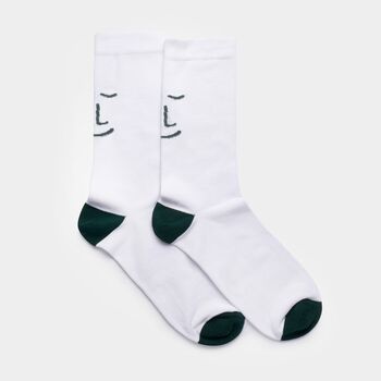 Lucky White Bamboo Socks For Him And Her, 6 of 6