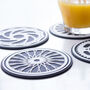 Cyclists Gifts Bike Wheel Coaster Set Of Four, thumbnail 1 of 8