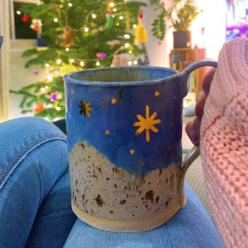 Handmade Christmas Starry Winter Mug, 9 of 11