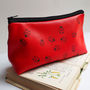Soft Leather Ladybirds Makeup Bag, thumbnail 3 of 7