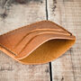 Personalised Leather Mens Minimalist Card Wallet, thumbnail 2 of 12