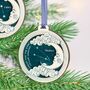 Personalised Star Sign Celestial Christmas Bauble, thumbnail 1 of 5