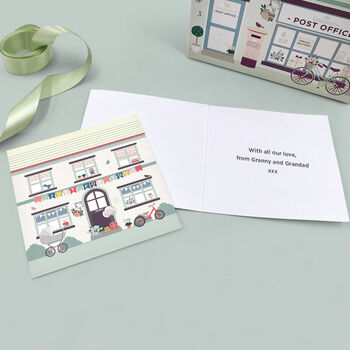 Personalised Harriet Highland Cow Soft Toy, Blue, 6 of 7