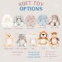 New Baby, New Sibling Personalised Soft Toy, thumbnail 2 of 5