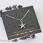 Starfish Necklace In Sterling Silver, thumbnail 1 of 7