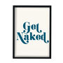 Get Naked Giclée Retro Art Print, thumbnail 2 of 2