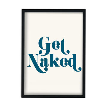 Get Naked Giclée Retro Art Print, 2 of 2