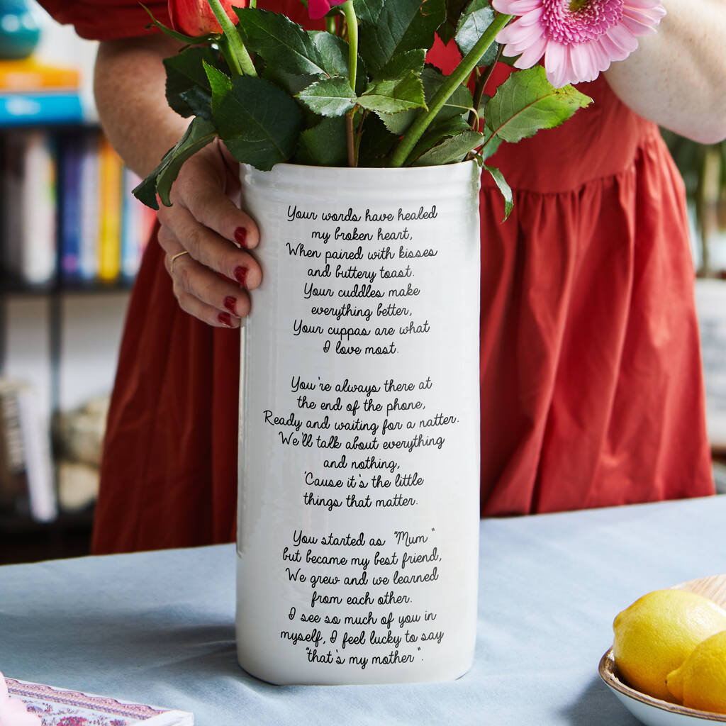 Mothers Day Vase By Gemma Wightman Ceramics