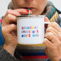 Christmas Movie Personalised Enamel Mug, thumbnail 3 of 4