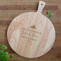 Personalised Wooden Couples Valentine Pizza Board Paddle, thumbnail 4 of 4