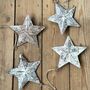 Aged Zinc Star Set Of Four, thumbnail 4 of 4