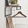 Vintage Coat Hook Rack Wall Mounted With Five Hooks, thumbnail 9 of 9