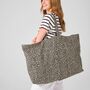 Personalised Oversized Leopard Tote Bag, thumbnail 4 of 5