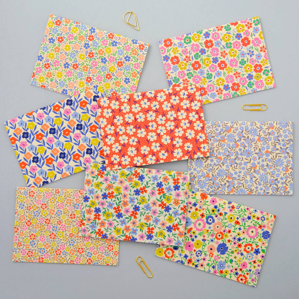 Floral Notecard Set By Elvira van Vredenburgh Designs