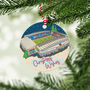 Wigan Warriors Christmas Wooden Bauble, Football Xmas Gift, thumbnail 1 of 2