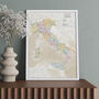 Map Of Italy Classic Edition, thumbnail 2 of 7