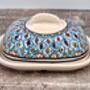 Multi Coloured Patterned Butter Dish, thumbnail 2 of 4
