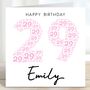 Personalised 29th Birthday Card For Daughter, thumbnail 1 of 2