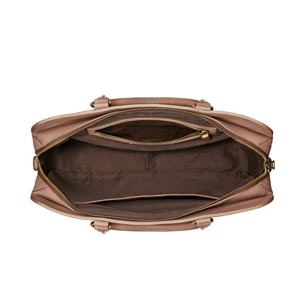 Women's Luxury Leather Slim Laptop Bag 'Sorrento' By Maxwell Scott Bags