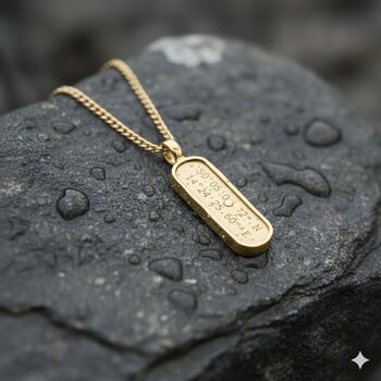 Personalised Custom Tag Pendant Necklace, 2 of 4