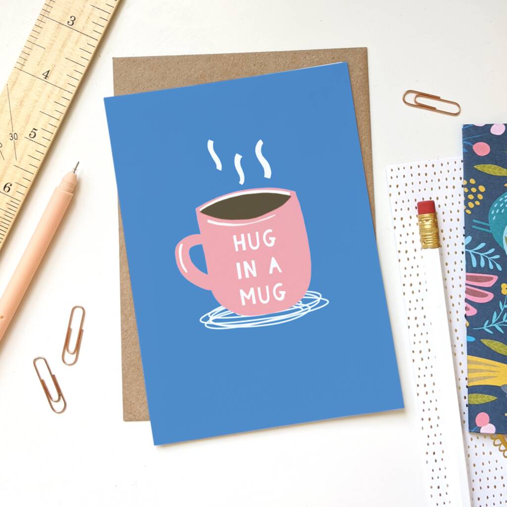 Hug In A Mug Greeting Card
