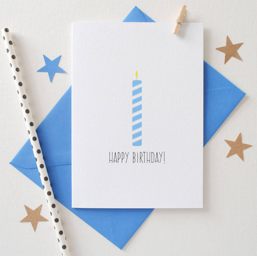 'Happy Birthday!' Candle Card By The Two Wagtails