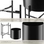 Plant Stand Pot Indoor Outdoor Metal Stands Set Of Two, thumbnail 6 of 12