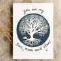 'You Are My Sun Moon And Stars' Romantic Card, thumbnail 1 of 2
