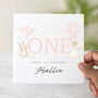 Personalised Little Girl First Birthday Card, thumbnail 1 of 3