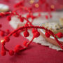 Red Pom Pom Fairy Lights, thumbnail 2 of 4