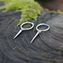 Rivet Pendant Earrings Sterling Silver Jewellery, thumbnail 3 of 5
