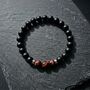 Agate And Tiger Eye Bead Bracelet, thumbnail 8 of 9
