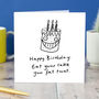Eat Your Cake Birthday Card, thumbnail 2 of 2