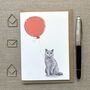 Personalised British Shorthair Cat Birthday Card, thumbnail 1 of 4
