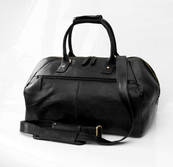 Woman's Small Leather Travel Holdall Bag, 2 of 12