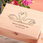 Personalised Love Swans Couples Keepsake For Wedding Box, thumbnail 2 of 4