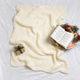 Moss Stitch Blanket Beginner Knitting Kit, thumbnail 4 of 6