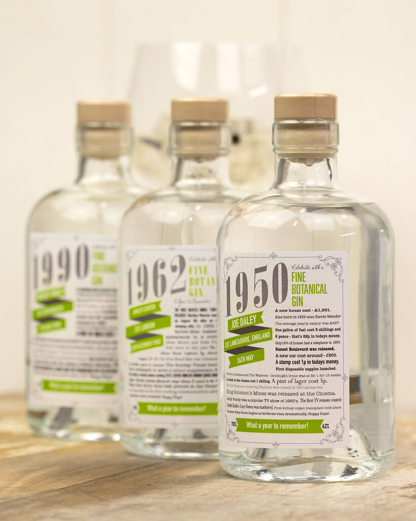 A Year To Remember Personalised Gin, 1 of 7