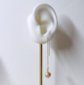 Pearl Threader Earrings, 2 of 5