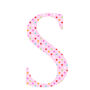 Personalised Pink Twinkle Wall Letter Sticker, thumbnail 3 of 3