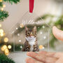 Personalised Pet Photo House Ornament Custom Name Cat, thumbnail 7 of 8
