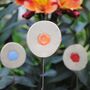 Set Of Three Personalised Flower Garden Pot Stakes, thumbnail 4 of 9