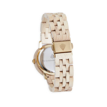 The Birch: Handmade Recycled Natural Wood Wristwatch, 4 of 8