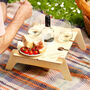 Personalised Portable Picnic Table Wine Holder, thumbnail 1 of 10