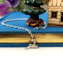 Personalised Sterling Silver Reindeer And Initial Star Bracelet, thumbnail 7 of 11