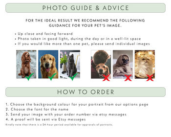 Digital Pet Portrait Illustration File To Print At Home, 3 of 7