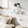 Set Of Three White Rust Floating Shelves, thumbnail 5 of 7